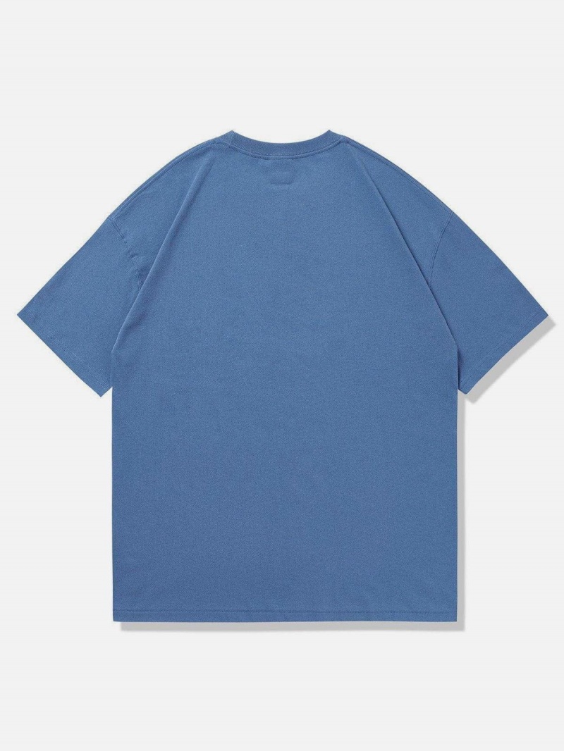 T Shirts Aelfric Eden 好きです Japanese Girl Graphique Tee Bleu | LAQ-21436303